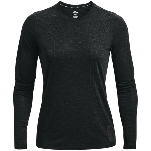 アンダーアーマー レディース Tシャツ トップス Run AW Breeze LS Ld99 Black