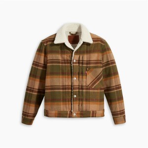 リーバイス メンズ ジャケット＆ブルゾン アウター Type 1 Sherpa Jacket Barold Plaid