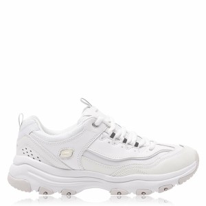 スケッチャーズ レディース スニーカー シューズ DLite Trainers Ladies White