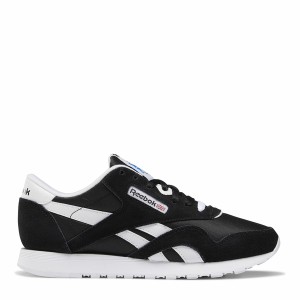 リーボック レディース ランニング スポーツ Classic Nylon Trainers Black/White