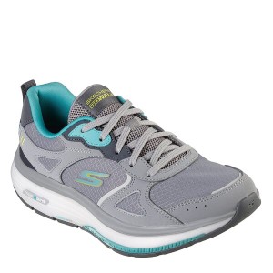 スケッチャーズ レディース ランニング スポーツ Go Walk Workout Walker Gray/Turquoi