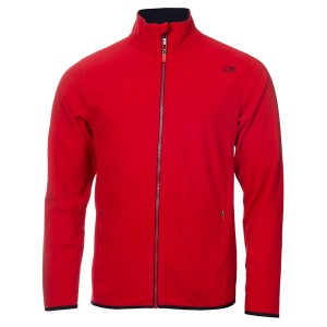 カルバンクラインゴルフ メンズ パーカー・スウェットシャツ アウター Zip Fleece Red