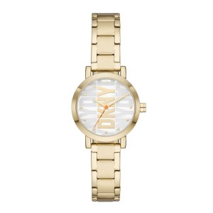 ダナ キャラン ニューヨーク レディース 腕時計 アクセサリー Ladies DKNY Soho Watch Gold and White