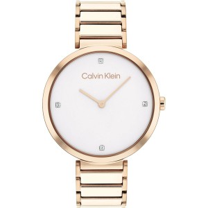 カルバンクライン レディース 腕時計 アクセサリー Ladies Calvin Klein T-Bar Watch Rose Gold