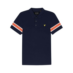 ライルアンドスコット メンズ ポロシャツ トップス Lyle And Scott Rib Insert Polo Navy Z99