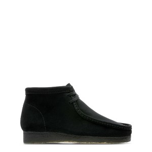 クラークス メンズ ブーツ シューズ Wallabee Boot Black Sde