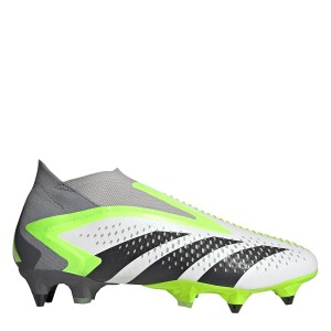 アディダス メンズ ブーツ シューズ Predator Accuracy + Soft Ground Football Boots Wht/Blk/Lemon