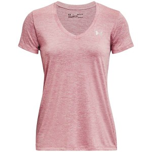 アンダーアーマー レディース Tシャツ トップス Tech Twist T Shirt Ladies Pink