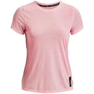 アンダーアーマー レディース Tシャツ トップス Run AW Breeze SS Ld99 Pink