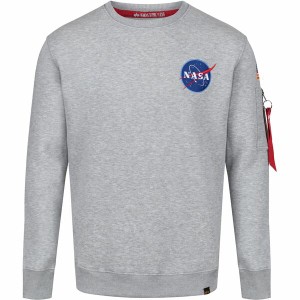 アルファインダストリーズ メンズ ニット&セーター アウター Space Shuttle Sweater Grey