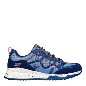 スケッチャーズ レディース ランニング スポーツ Skechers Bobs Squad 3 - Zigzag Swagger Trainers Blue