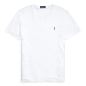 ラルフローレン メンズ Tシャツ トップス Pima Cotton T Shirt White