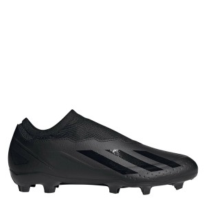 アディダス メンズ ブーツ シューズ X Crazyfast.3 Laceless Firm Ground Football Boots Black/Black