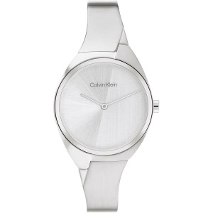 カルバンクライン レディース 腕時計 アクセサリー Ladies Calvin Klein Bangle Watch Silver