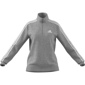 アディダス レディース パーカー・スウェットシャツ アウター Quarter Zip Sweater Womens Grey Marl