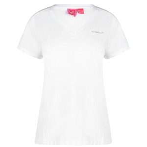 エルエーギア レディース Tシャツ トップス V Neck T Shirt Ladies White