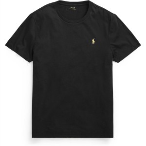 ラルフローレン メンズ Tシャツ トップス Custom T Shirt Black/Gold PP