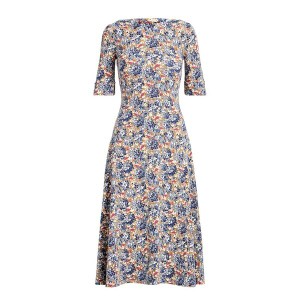 ラルフローレン レディース スカート ボトムス Floral Midi Dress Blue/Pink