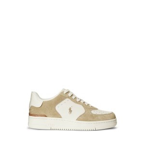 ラルフローレン メンズ スニーカー シューズ Masters Court Trainers Bone/Ecru