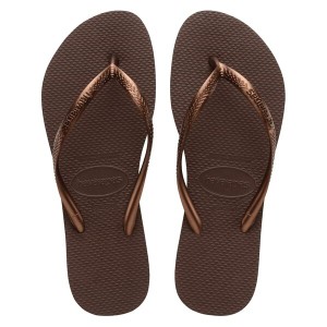 ハワイアナス レディース サンダル シューズ Havaianas Slim Ld33 Dark Brown