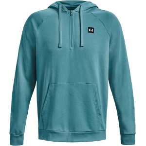 アンダーアーマー メンズ パーカー・スウェットシャツ アウター Armour Fleece half Zip OTH Hoodie Mens Sky Blue