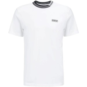 バブアー メンズ Tシャツ トップス Short Sleeve Darley T Shirt White