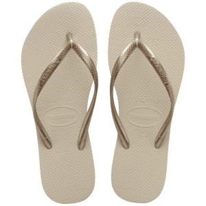 ハワイアナス レディース サンダル シューズ Havaianas Slim Ld33 Beige