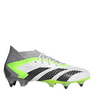 アディダス メンズ ブーツ シューズ Predator Accuracy.1 Soft Ground Football Boots Wht/Blk/Lemon