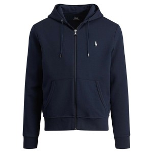 ラルフローレン メンズ パーカー・スウェットシャツ アウター Double-Knit Full-Zip Hoodie Aviator Navy