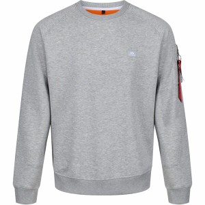 アルファインダストリーズ メンズ ニット&セーター アウター X Fit Sweatshirt Grey