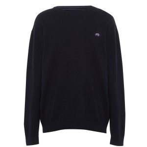 ライジングブル メンズ ニット&セーター アウター Cotton Cashmere Crew Neck Jumper Navy