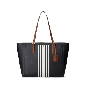 ラルフローレン レディース トートバッグ バッグ Bennington small shopper Navy/Vanilla