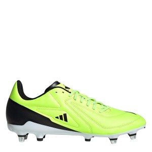 アディダス メンズ ブーツ シューズ RS-15 Soft Ground Rugby Boots Lmn/Blk/Wht