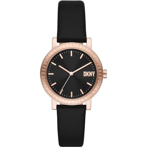 ダナ キャラン ニューヨーク レディース 腕時計 アクセサリー DKNY Black Soho D Watch Rose Gold and Black