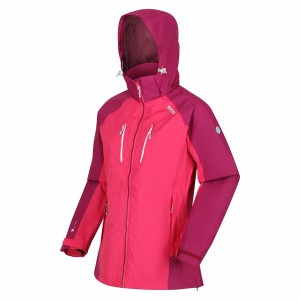 レガッタ レディース ジャケット＆ブルゾン アウター Women's Calderdale IV Waterproof Jacket RethPk/WlPlm