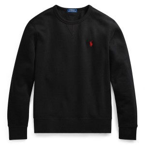 ラルフローレン メンズ ニット&セーター アウター Fleece Crew Sweatshirt Polo Black