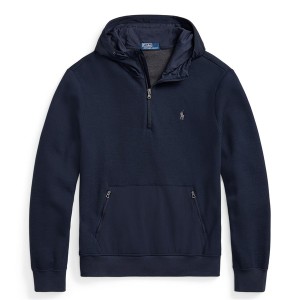 ラルフローレン メンズ パーカー・スウェットシャツ アウター Double Knit Hoodie Aviator Navy