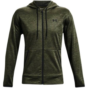 アンダーアーマー メンズ パーカー・スウェットシャツ アウター Fleece Full Zip Hoodie Mens Marine OD Green