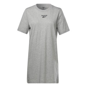 リーボック レディース Tシャツ トップス T Shirt Dress Med Grey Heathr