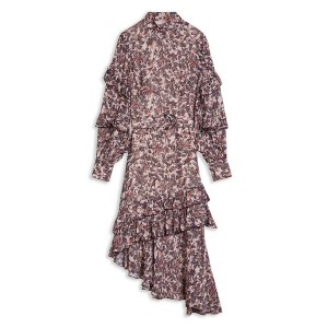 テッドベーカー レディース ワンピース トップス Alvvaa Foliage Print Layered Frilled Dress Pink