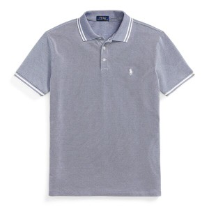 ラルフローレン メンズ ポロシャツ トップス Polo Stretch Mesh Tip Polo Shirt Royal/White