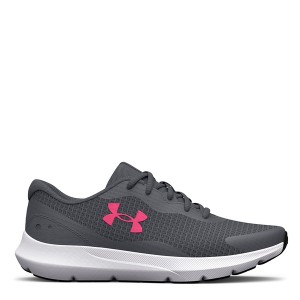 アンダーアーマー レディース ランニング スポーツ Surge 3 Trainers Womens Grey/Pink