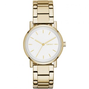 ダナ キャラン ニューヨーク レディース 腕時計 アクセサリー Ladies DKNY Soho Watch Silver, White and Gold