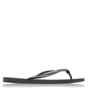 ハワイアナス レディース サンダル シューズ Havaianas Slim Flip Flops Steel Grey 5178