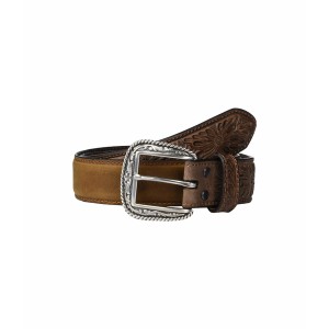 アリアト メンズ ベルト アクセサリー Embossed Billets Belt Medium Brown