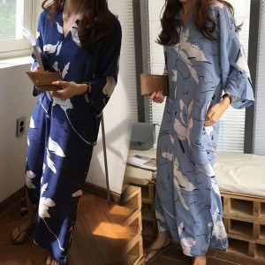 マキシワンピース レディース パジャマ ワンピース 部屋着 ロング丈ワンピ Vネック オシャレ 40代 春夏秋 韓国風 大きいサイズ シフォンの通販はau Pay マーケット Bmstore 商品ロットナンバー