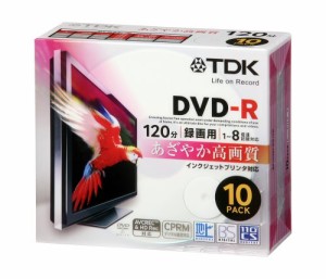 TDK 録画用DVD-R デジタル放送録画対応(CPRM) ホワイトワイドプリンタブル 1-8倍速 5mmスリムケース ・・・