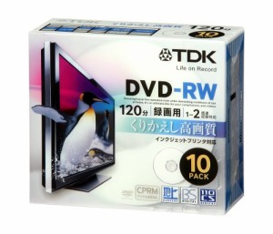 TDK 録画用DVD-RW デジタル放送録画対応(CPRM) インクジェットプリンタ対応 1-2倍速 5mmスリムケース・・・