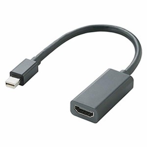 エレコム Mini DisplayPort (オス) - HDMI (タイプAメス) 変換アダプタ 15cm ブラック ・・・