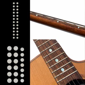Jockomo カスタムドット SET (WT) ポジションマーク・サイドマーカー ギターに貼る インレイステッカー